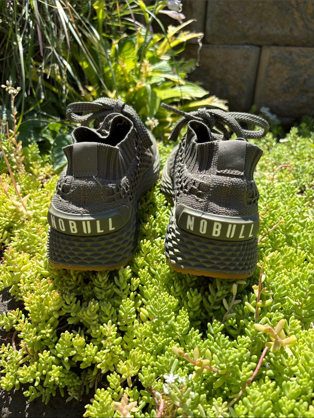 NOBULL Olive Green Knit Athletic Shoes